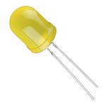 LED AMARELO 10MM Difuso  REDONDO 