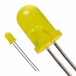 LED AMARELO 5MM Difuso  REDONDO 