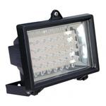 REFLETOR C/28 LEDS BRANCO FRIO - BIVOLT -FD.PRETO   3W  