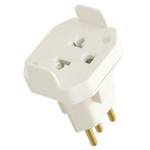 ADAPTADOR PADRÃO P/ PLUGUE 2 PINOS + TERRA SS     