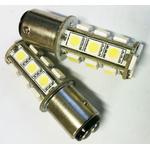 LAMPADA DE LED CARRO - 2 POLOS - 18 LEDS - BRANCO  ALTO BRILHO 12V  